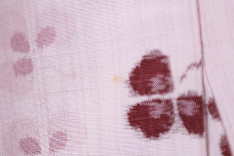 Japanese kimono used <tsumugi> M-size  silk 100% /B925