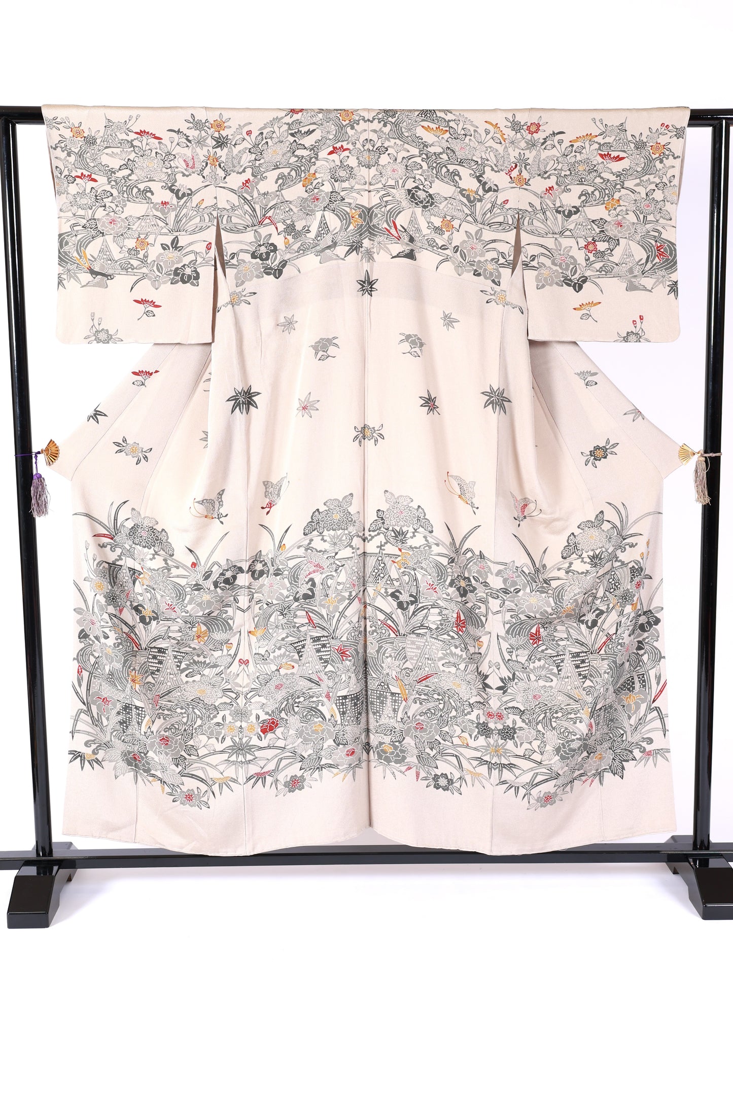 Japanese kimono New(Houmongi)SizeM 100%silk/K290