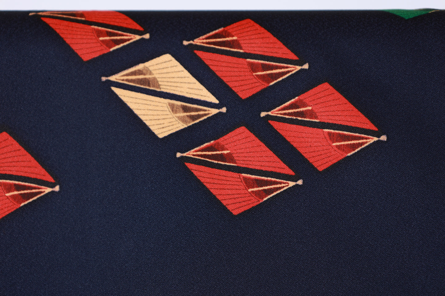 Japanese kimono New <komon> L-size  silk 100% /B1465