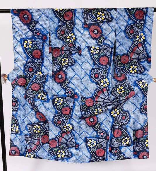 Japanese yukata used  Ssize  cotton /T492