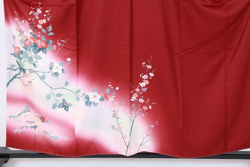 Japanese kimono New <houmongi> L-size  silk 100% /　B1464