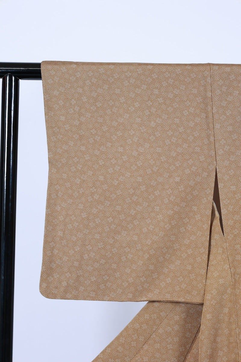 Japanese kimono used <Komon> L-size  silk 100% /B975