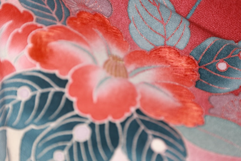 Japanese kimono New <houmongi> L-size  silk 100% /　B1464
