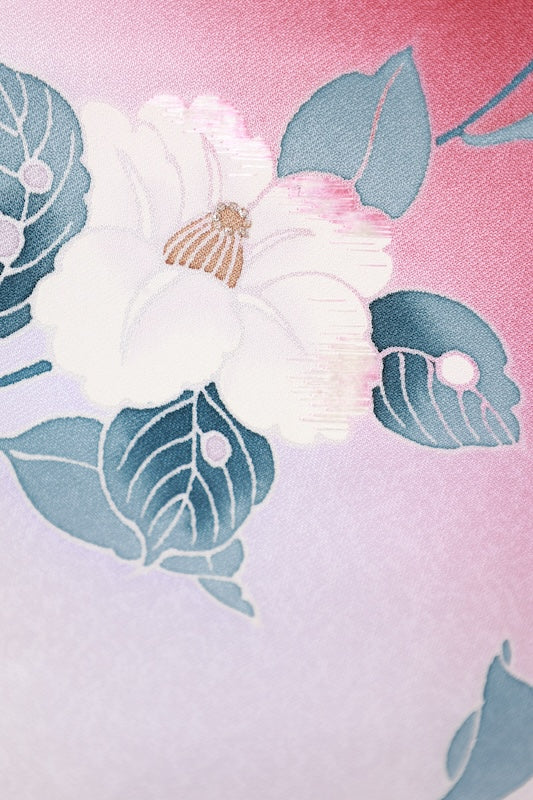 Japanese kimono New <houmongi> L-size  silk 100% /　B1464