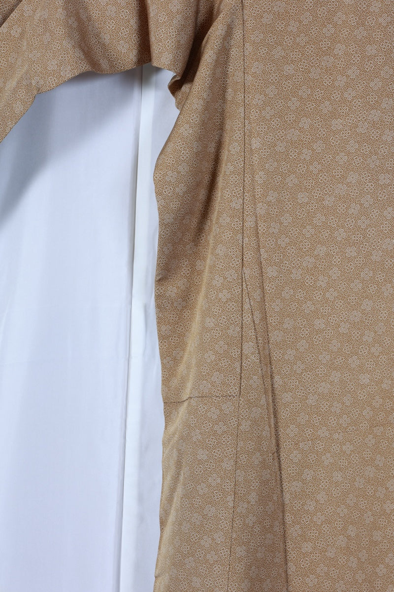 Japanese kimono used <Komon> L-size  silk 100% /B975