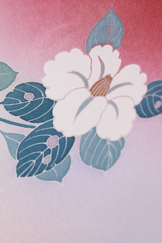 Japanese kimono New <houmongi> L-size  silk 100% /　B1464