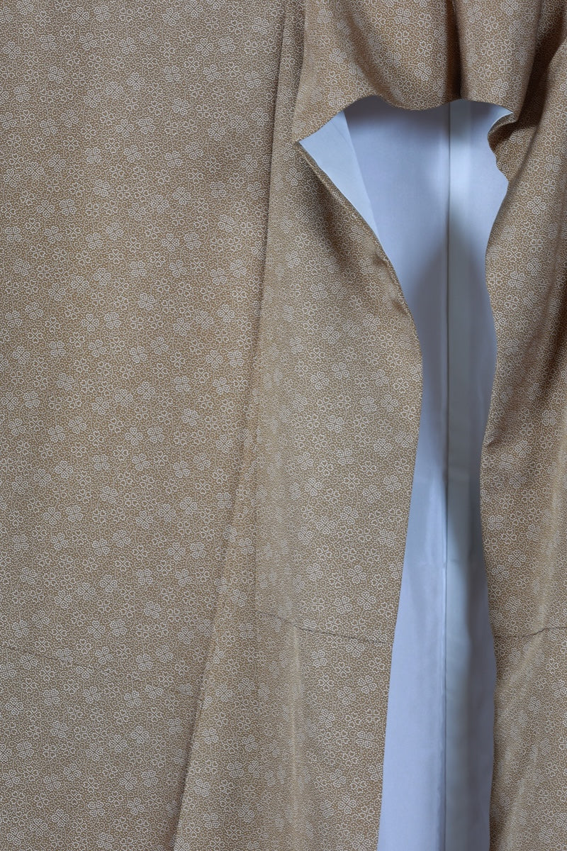 Japanese kimono used <Komon> L-size  silk 100% /B975