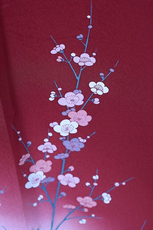 Japanese kimono New <houmongi> L-size  silk 100% /　B1464