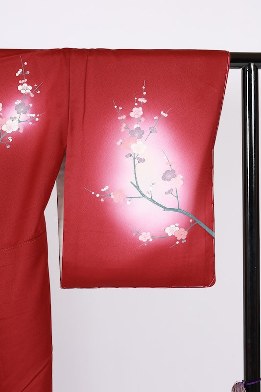 Japanese kimono New <houmongi> L-size  silk 100% /　B1464