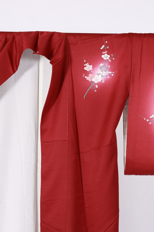 Japanese kimono New <houmongi> L-size  silk 100% /　B1464