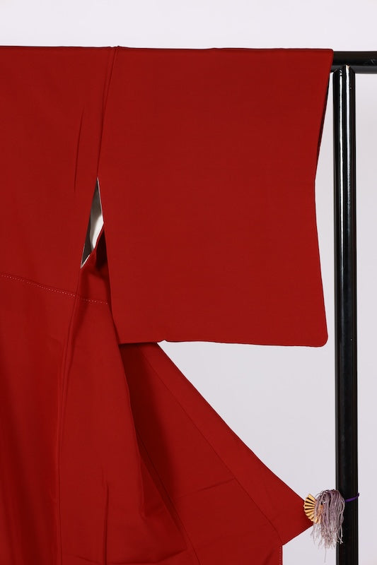 Japanese kimono used <irtome> L-size  silk 100% /B1462