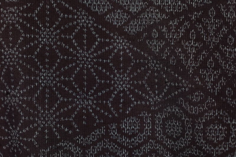 Japanese kimono used <Tsumugi> M-size  silk 100% /B972