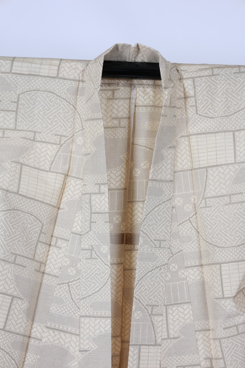 Japanese kimono used <Komon> Msize  silk 100% /T503