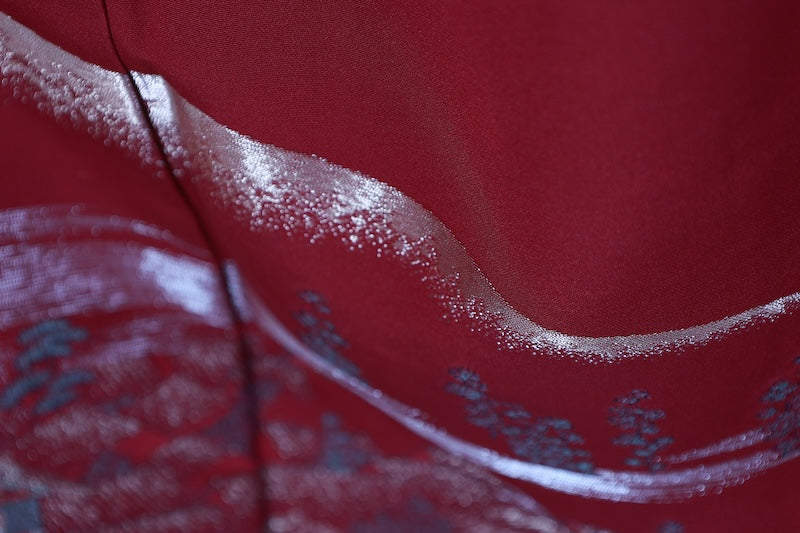 Japanese kimono used <irtome> L-size  silk 100% /B1462