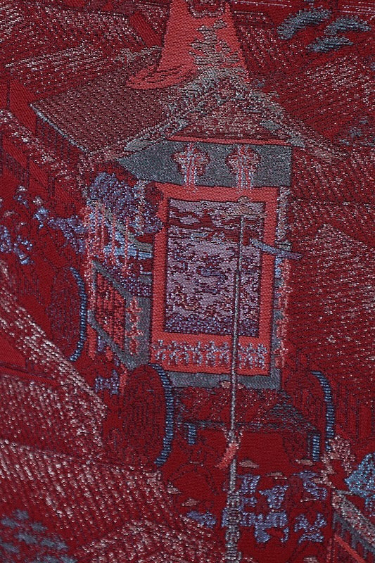 Japanese kimono used <irtome> L-size  silk 100% /B1462