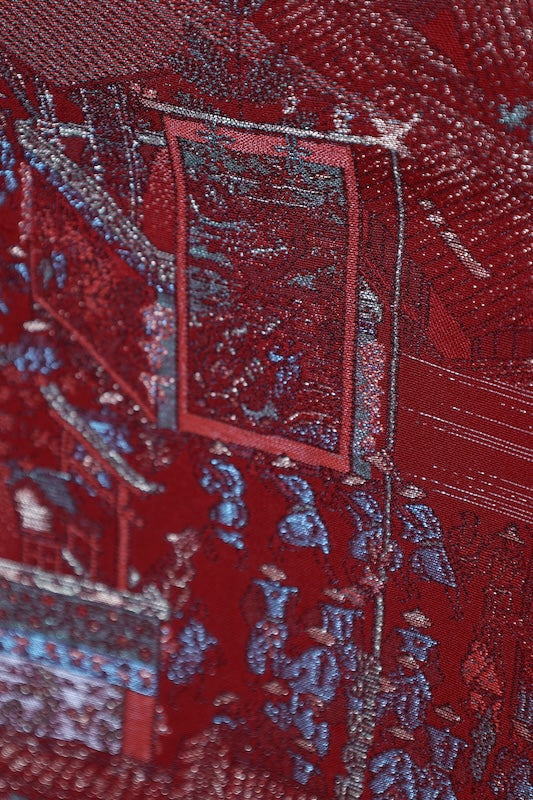 Japanese kimono used <irtome> L-size  silk 100% /B1462