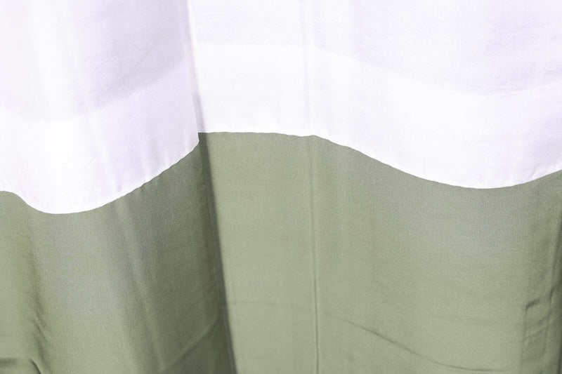 Authentic Oshima Tsumugi silk used kimono; shades of green, purple, red, white; R266