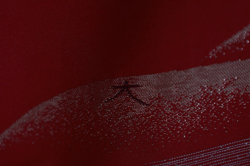 Japanese kimono used <irtome> L-size  silk 100% /B1462