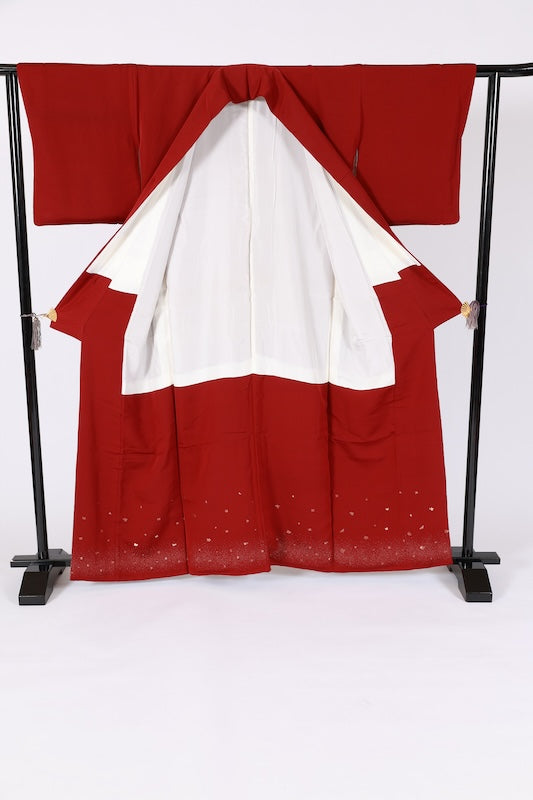 Japanese kimono used <irtome> L-size  silk 100% /B1462