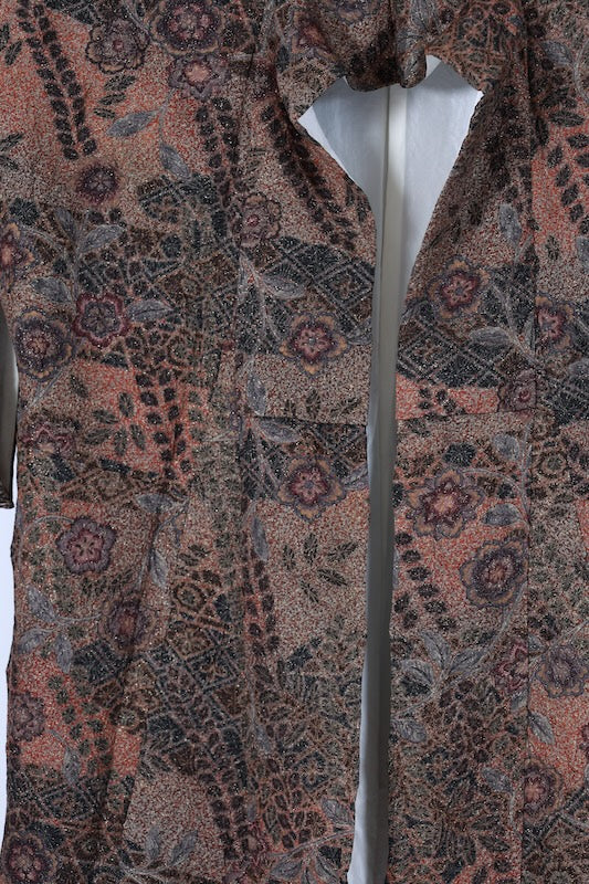 Japanese kimono New <komon> M-size  silk 100% /B1461