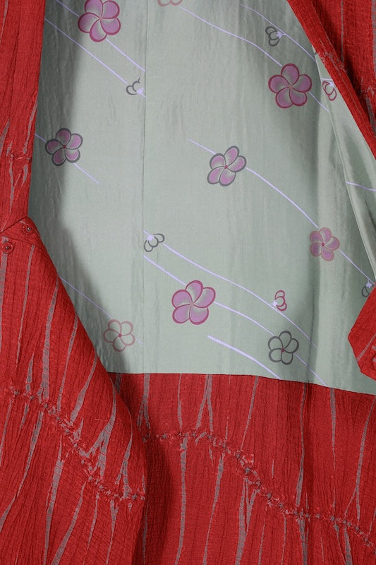 Japanese  A coat used    silk 100% /B1