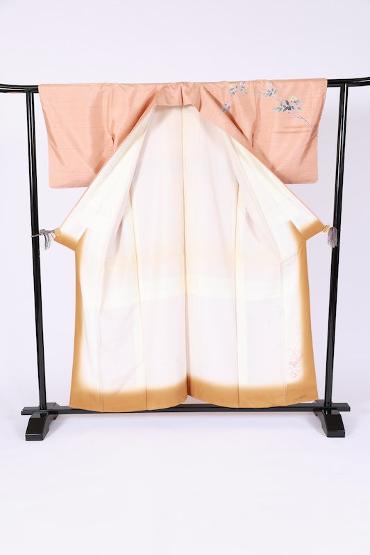 Japanese kimono New <houmongi> M-size  silk 100% /B1452