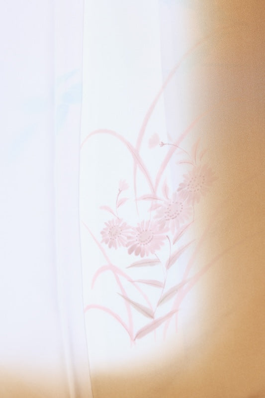 Japanese kimono New <houmongi> M-size  silk 100% /B1452