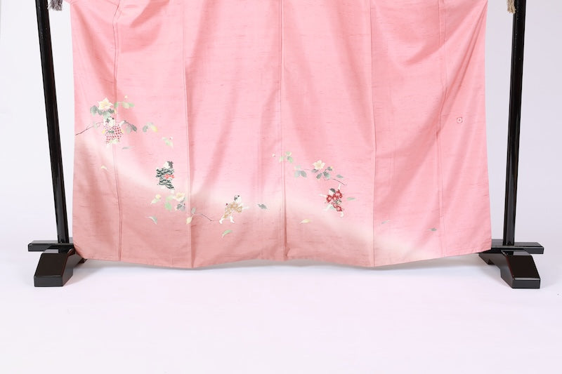 apanese kimono used(Houmongi)Size-L100%silk/K284