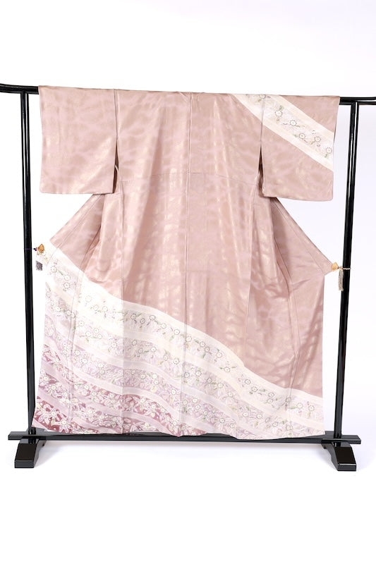 Japanese kimono used(Houmongi)SizeM 100%silk/K283