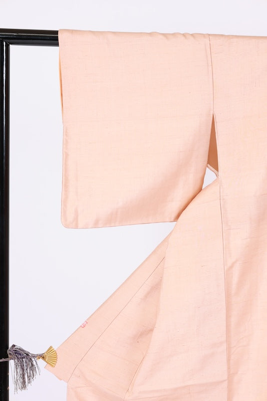 Japanese kimono used <tsumugi> M-size  silk 100% /　B1460