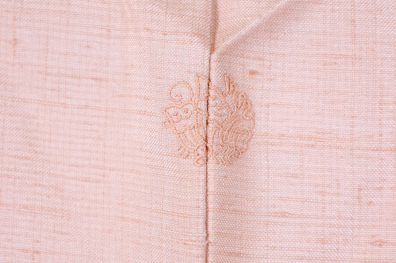 Japanese kimono used <tsumugi> M-size  silk 100% /　B1460