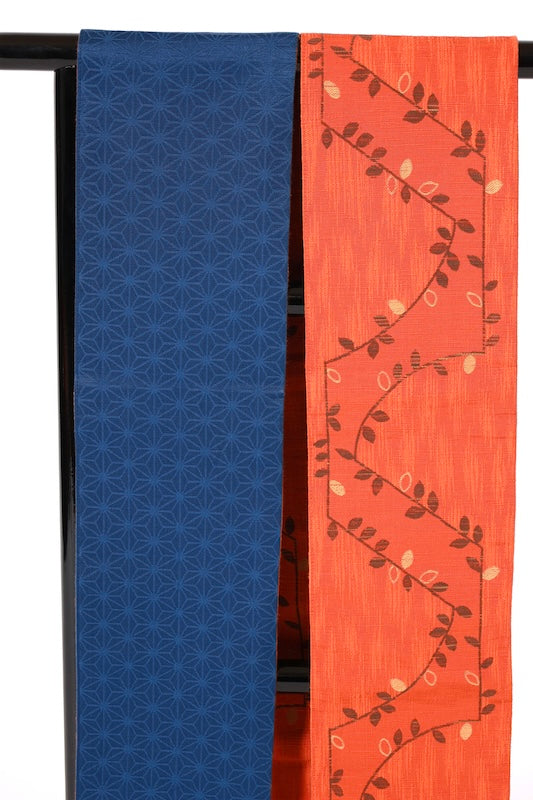 Japanese kimono sash belt (Hanhaba-obi) polyester  / B221