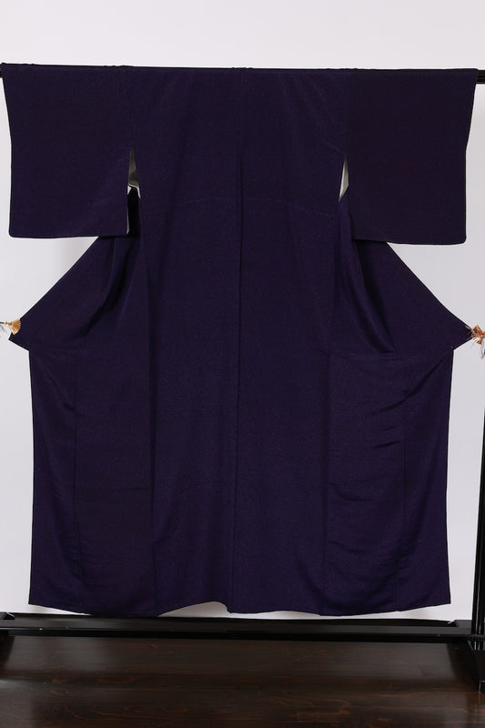 Japanese kimono used <Komon> M-size  silk 100% /B952