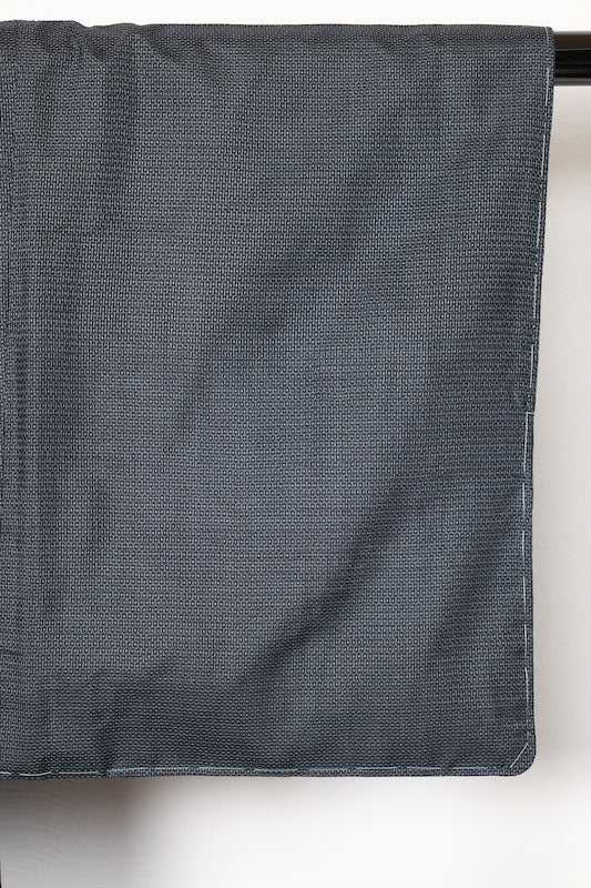 Men's authentic Oshima Tsumugi ensemble with undergarment, brand new and unused, shades of indigo, mud-dyed, plant-dyed, hundred tortoise shell pattern, R214