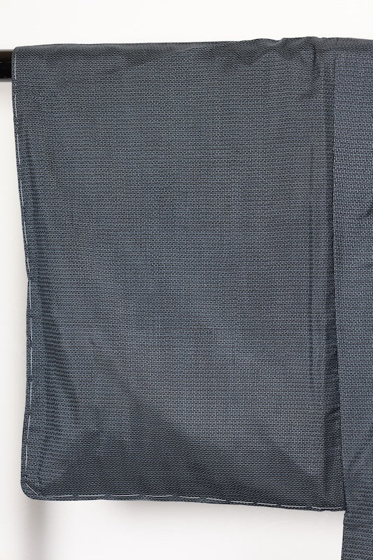 Men's authentic Oshima Tsumugi ensemble with undergarment, brand new and unused, shades of indigo, mud-dyed, plant-dyed, hundred tortoise shell pattern, R214