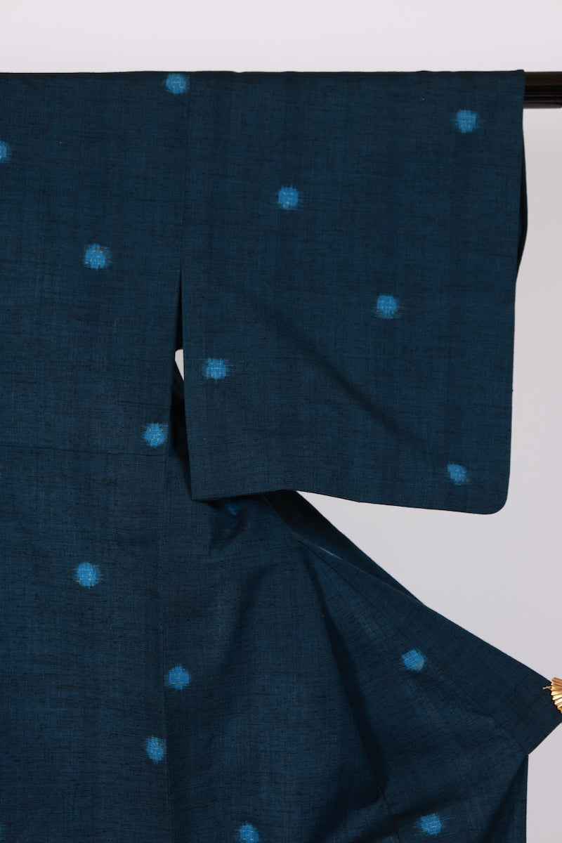 Japanese kimono used <Komon> Msize  silk wool /T495