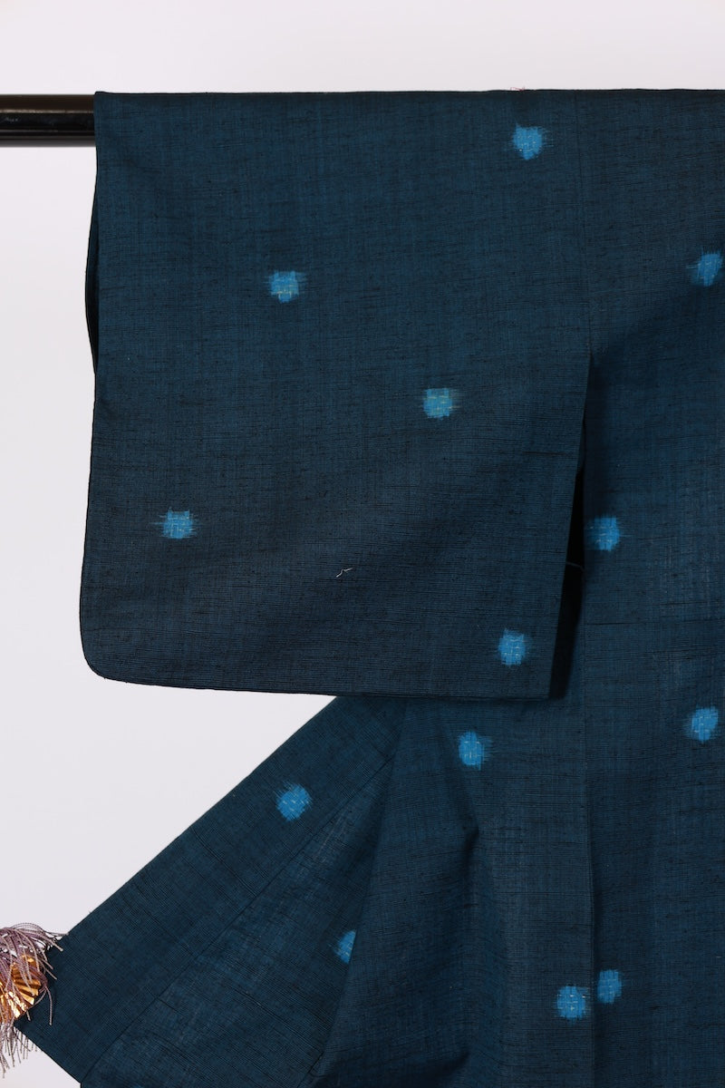 Japanese kimono used <Komon> Msize  silk wool /T495