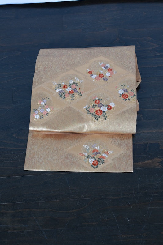 Japanese used sash belt (Nagoya-obi) 100% silk  /B982