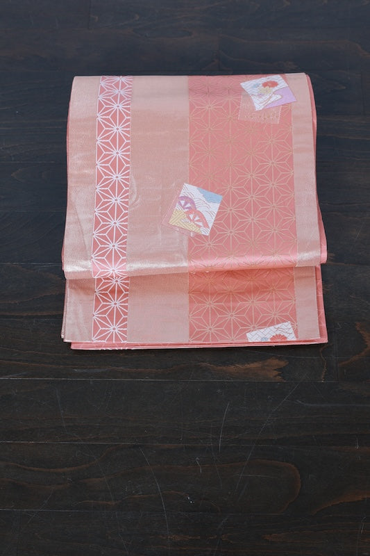 Japanese used sash belt (Nagoya-obi) 100% silk  /B991