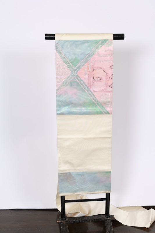 Japanese used sash belt (nagoya-obi) 100% silk  /B984