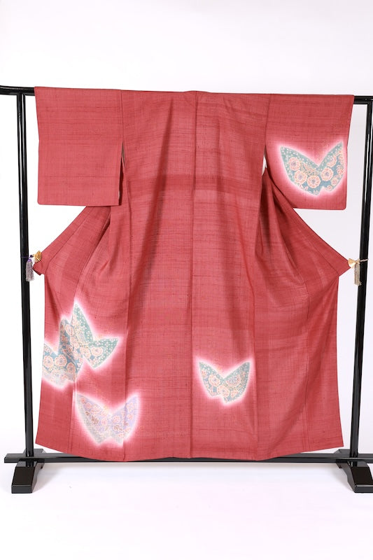 Japanese kimono used(Houmongi)SizeM 100%silk/K316