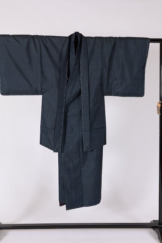 Japanese Men’s New  kimono  Men’s kimono jacket 2piece set  L-size 100% silk  /K344