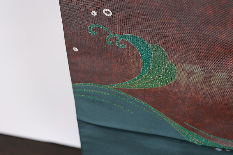 Japanese used sash belt (hukuro-obi) 100% silk  /B1007