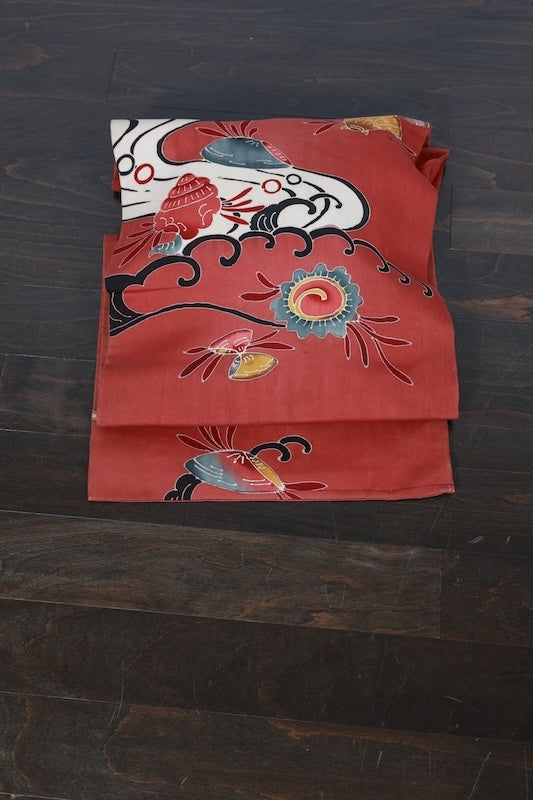 Japanese used sash belt (Nagoya-obi) 100% silk  /B1006