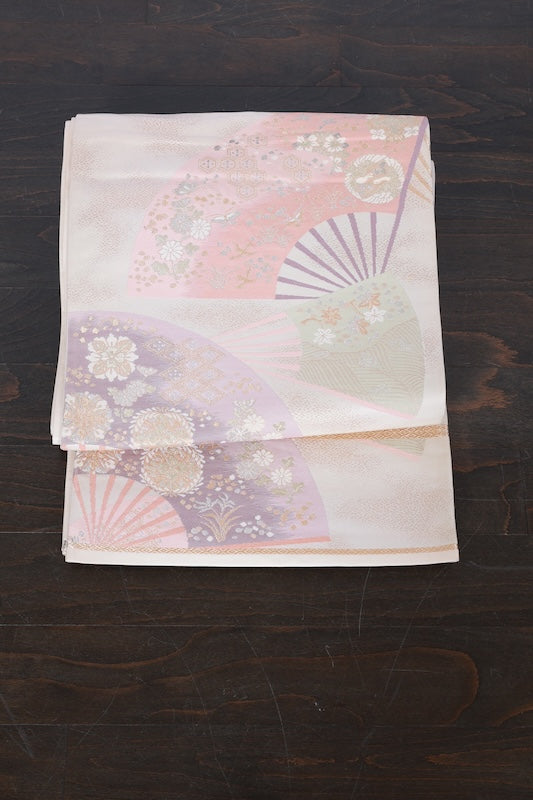 Japanese used sash belt (hukuro-obi) 100% silk  /B1004