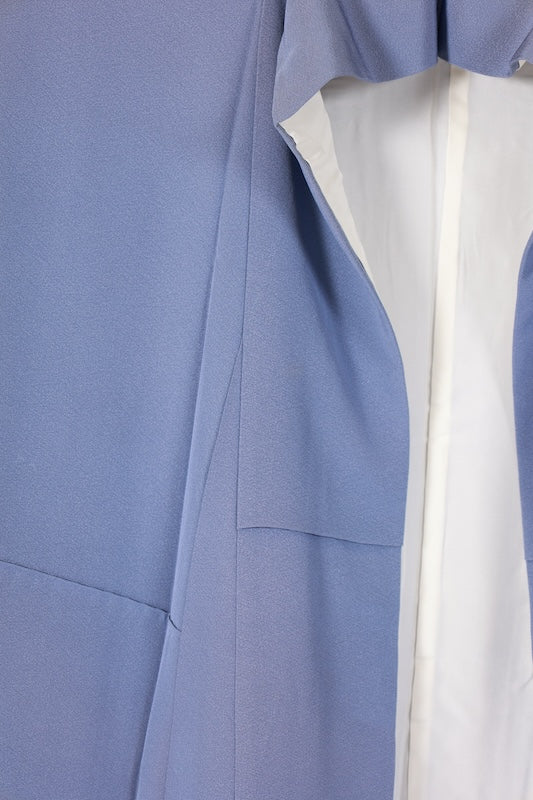 Japanese kimono used <houmongi> L-size  silk 100% /B1471