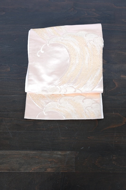Japanese used sash belt (hukuro-obi) 100% silk  /B1002