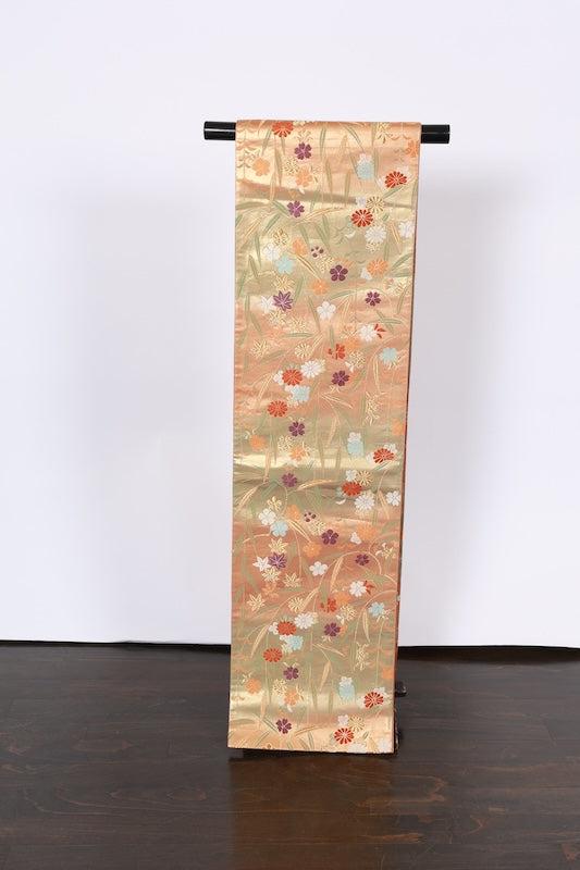 Japanese used sash belt (hukuro-obi) 100% silk  /B1001