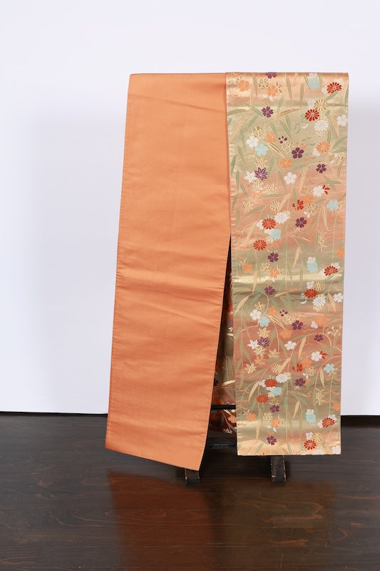 Japanese used sash belt (hukuro-obi) 100% silk  /B1001