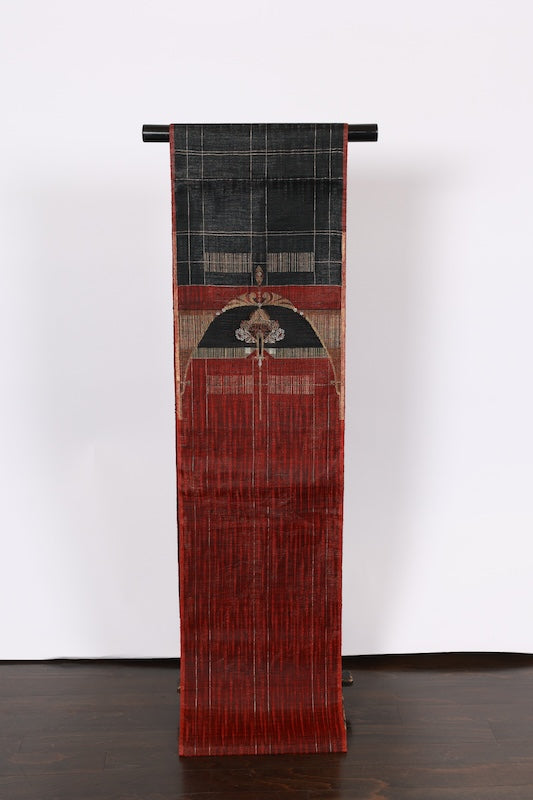 Japanese used sash belt (hukuro-obi) 100% silk  /B995